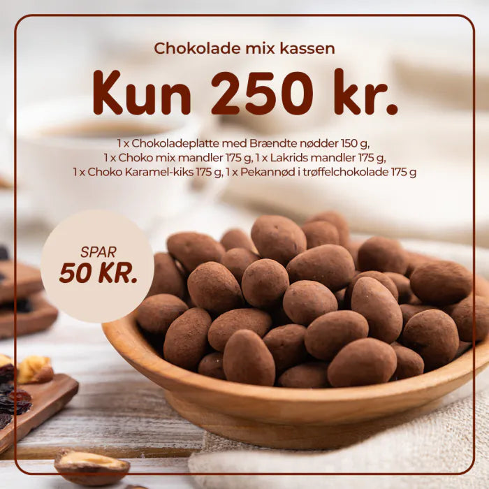 Eske med sjokoladeblanding